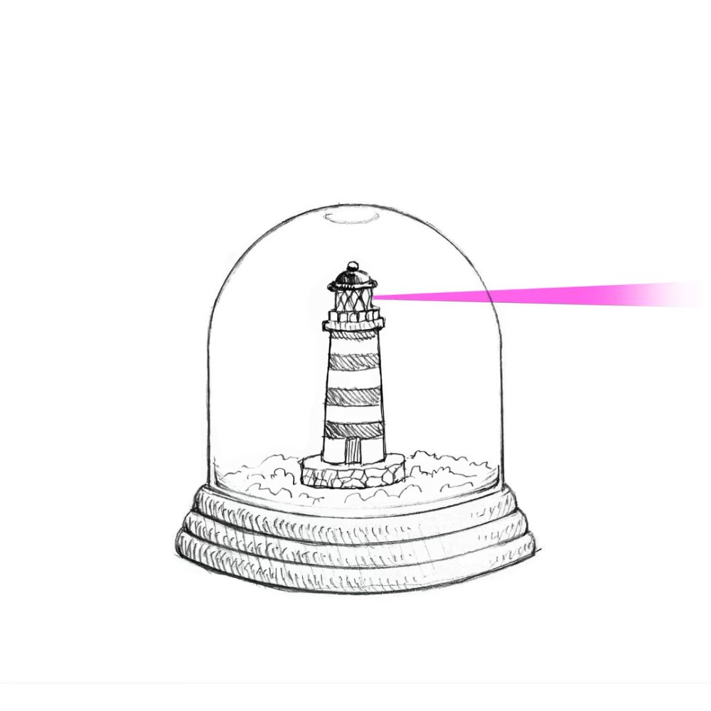 Der Schnee hat sich gelegt, ein Leuchtturm gibt Orientierung